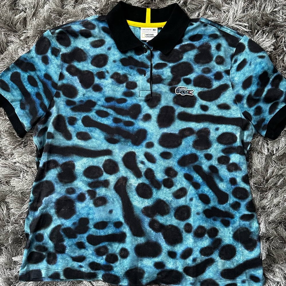 LACOSTE X NATIONAL GEOGRAPHIC COTTON PIQUÉ POLO SHIRT